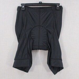 Black Xl Performance Cycling Padded Bike Shorts Nylon Spandex Athletic Wear